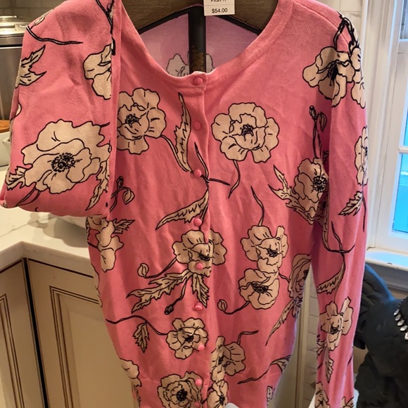 NWT LORD & TAYLOR PETITE FLORAL BUTTON DOWN SWEATER 💯COTTON😍❤️ - Picture 7 of 8